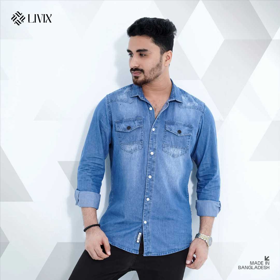 Premium,Denim,Shirt,PDS001