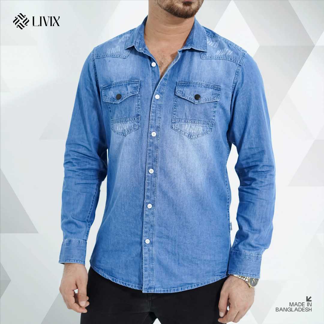 Premium,Denim,Shirt,PDS001
