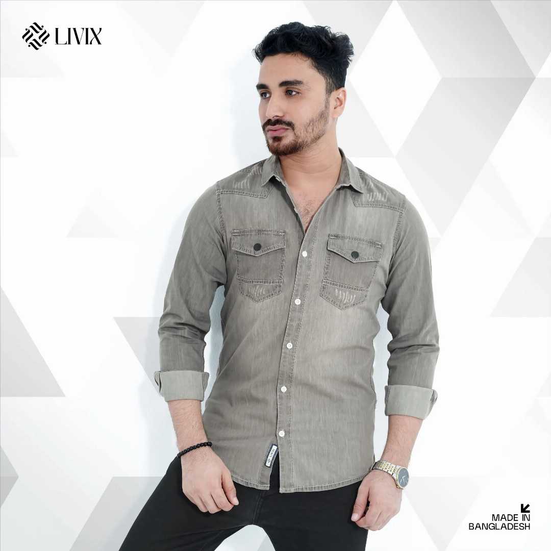 Premium,Denim,Shirt,PDS001