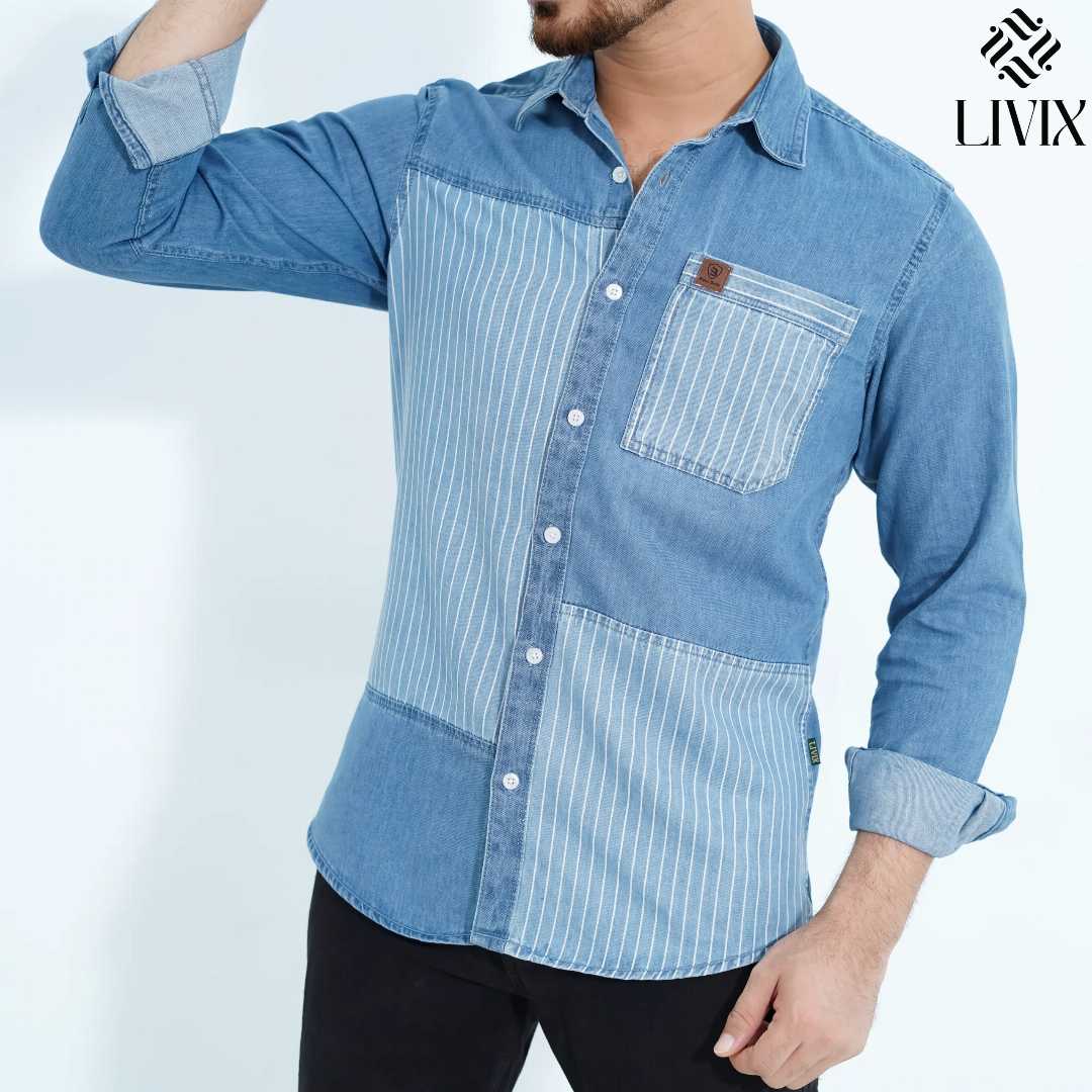Premium,Denim,Shirt,PDS001